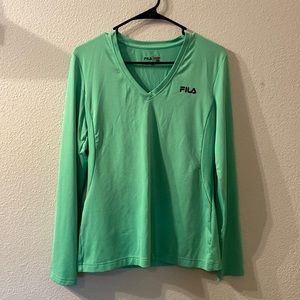 Fila Sport long sleeve vneck size medium